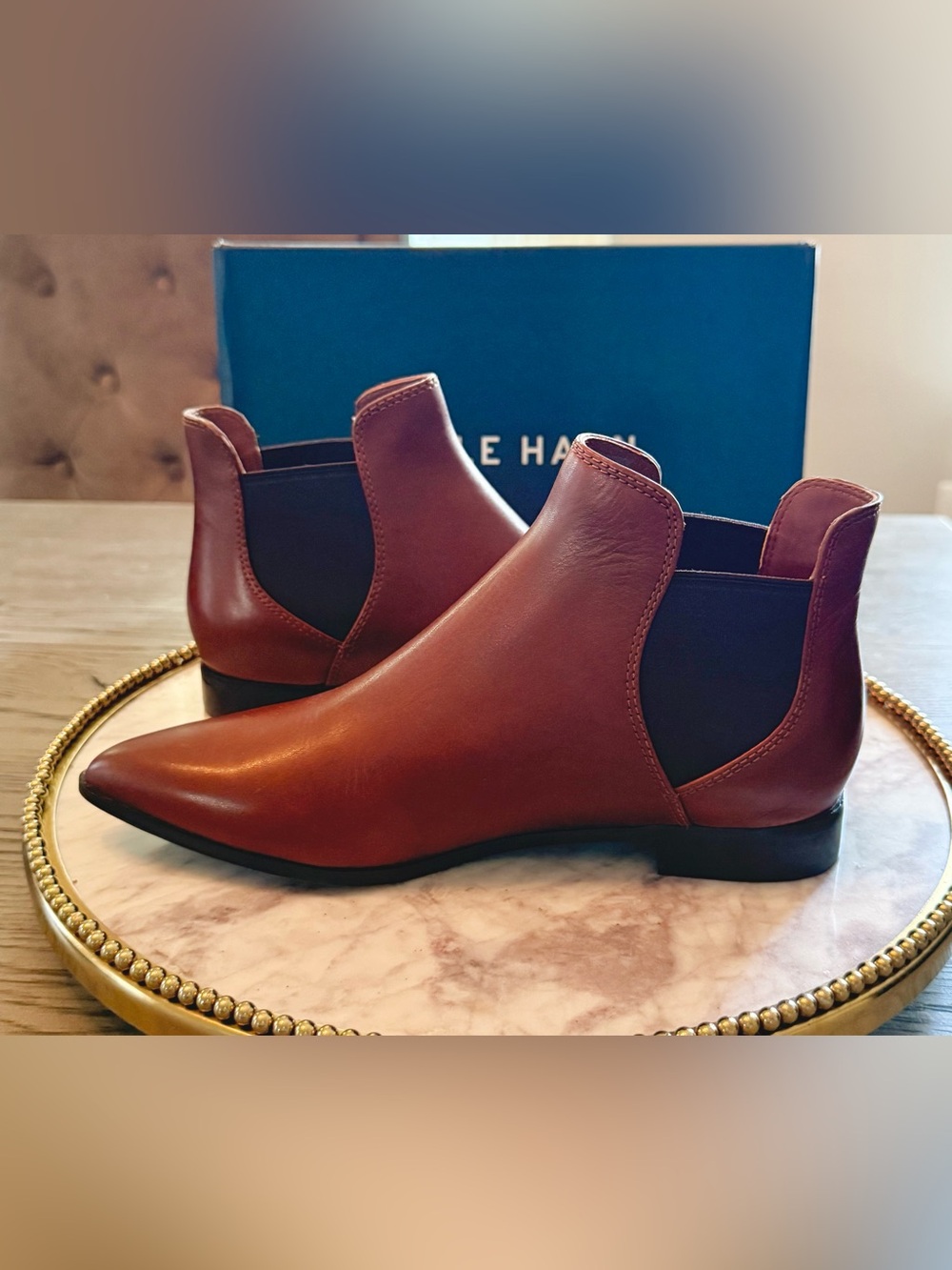 Cole Haan Women’s Brown Leather Chukka Boots/Booties | SZ. 7 (NWB)